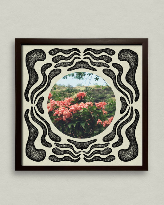 Pink Portals 12x12 Framed Print